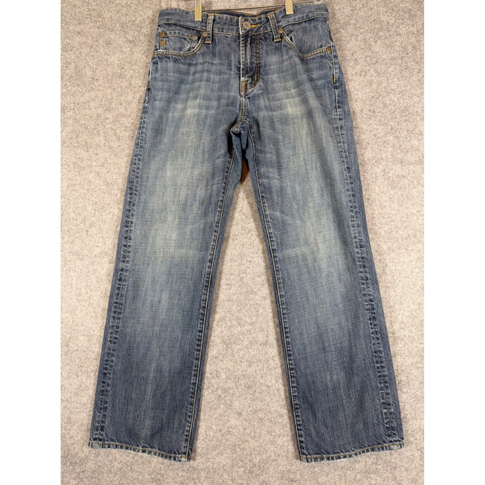 Seven7 Detroit Fit Jeans Mens 30 Blue Good Vintage Straight Leg Premium Denim